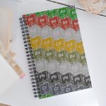 heavy metals periodic table spiral notebook science lab journal